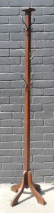Lot 12 - 1930s Free Standing Wooden Coat Stand 190cm H