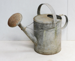 Lot 122 - Vintage Willow Galvanised Iron Watering Can complete with rose head 4