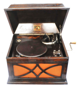 Lot 154 - Vintage HMV Gramophone Player w Original Crank Handle