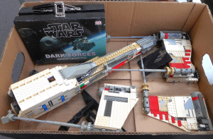 Lot 161 - Box Lego Technics model of a Star Wars X-Wing (looks to be complete),