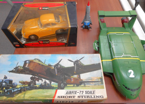 Lot 217 - Group Toy Models, incl Thunderbirds 1 & 2, unmade boxed Airfix-72