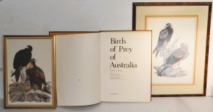 Lot 232 - 3 x Frank Morris Australian Birds of Prey items - large leatherbound h