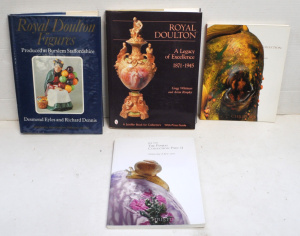 Lot 243 - Small group Royal Doulton & Glass Reference Books - hcover RDoulto