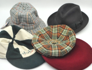 Lot 258 - 5 x Vintage Mens Hats incl Stetson, Kangol Beret, Scottish Auto Cap et