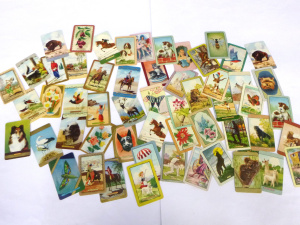 Lot 291 - Approx 52 Vintage Coles and other blank backed Swap Cards inc, animals