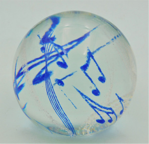 Lot 372 - Caithness glass paperweight - Rhythm and Blues - sgd, no 36187, 8cm