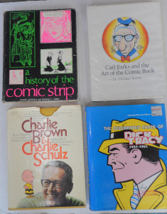 Lot 15 - Group of Comic-related Books, incl Dick Tracy, Charlie Brown, History o