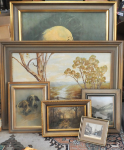 Lot 33 - Group lot - Framed Paintings & Prints - Australian Landscape signed