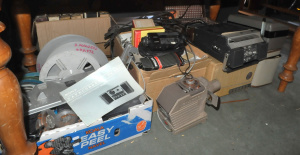 Lot 56 - Group Lot of AV Equipment incl AKAI XV Portable Reel-To-Reel Player w B