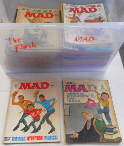 Lot 65 - Large Box Lot 1970s Mad Magazines, oldest from June 1963, No 79