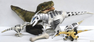 Lot 136 - 5 x Kids RC Dinosaur Toys incl RoboRaptor, Mattel D-Rex Animatronic Ty