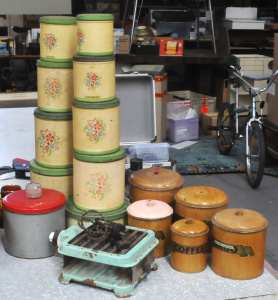 Lot 148 - Group Lot of Vintage Australian Kitchen Items & Canisters Incl Wil