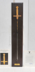 Lot 181 - c1987 Franklin Mint Replica Sword - The Sword of Napoleon - with origi