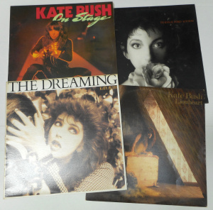 Lot 187 - Group lot Kate Bush Vinyl LP Records, incl Lionheart, The Dreaming, et
