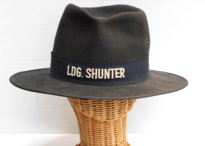 Lot 252 - Vintage Victorian Railways Blue Felt Hat - Leading Shunter Hat w LDG S