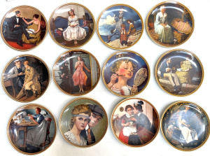 Lot 257 - Set 12 x Norman Rockwell Rediscovered Women cabinet plates