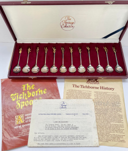 Lot 304 - c1985 boxed The Heritage Collection - The Tichborne Spoons (12) - sil