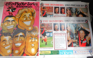 3 x Essendon Football Club Posters, incl WEG Player Series, 1993 Premiership