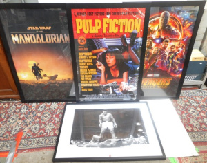 Group Framed Posters, Mandalorian, Pulp Fiction, Muhammad Ali, etc largest 99x68