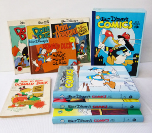 Lot 27 - Group Lot Donald Duck Comics & Books - incl HC 'The Carl Barks Libr