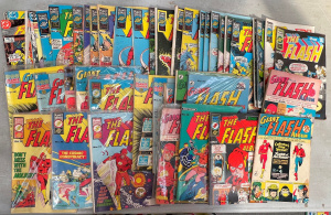 Lot 47 - Box lot large quantity vintage The Flash Comics, Albums - Planet, Colou