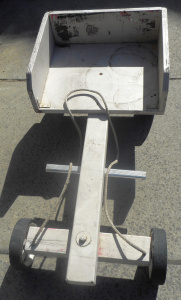 Lot 100 - Vintage Home-built Billy Cart with rear reflectors, 90cm