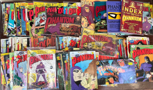 Lot 135 - Box The Phantom comics incl Reprints No 1, 2 +, Johnson's Price Guide