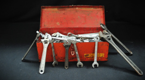 Lot 149 - Vintage Sidchrome Australia Toolbox w Sidchrome Branded Assorted Tools