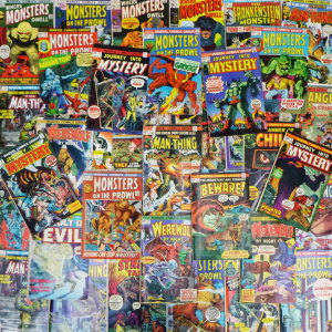 Lot 233 - Box Lot Vintage Marvel Horror Comics - some incl 'Monsters on the Prow