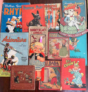 Lot 234 - Group vintage nursery books - Baby's Opera, Walter Crane, Bobby Bear's