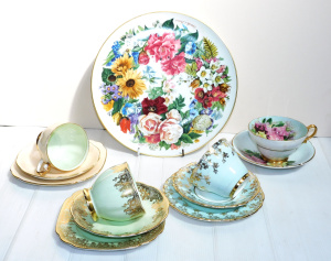 Lot 268 - Group lot of China inc English Tea Trios - Paragon & Bell, Stanley