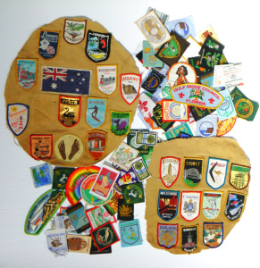 Lot 284 - Group Lot Vintage Sew on Patches - incl Heaps of Scouts, Bunbury Surfe