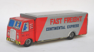 Lot 292 - Vintage Japanese Fast Freight Continental Express Tin Toy Truck - Made