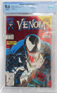Lot 299 - Vintage No 1 Venom Lethal Protector Comic c1993 by Marvel Comics - Fir