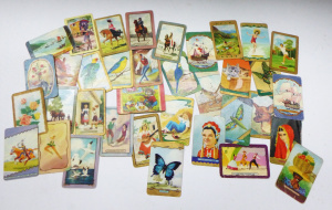 Lot 317 - Group lot of Vintage Coles and other Blank Backed Swap cards - assorte