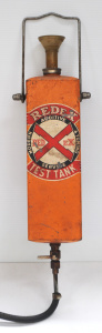Lot 336 - Vintage tin Redex Mileage Test Tank - looks to be complete w all tubes