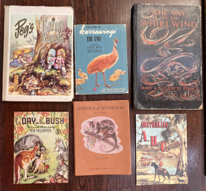 Lot 361 - 6 x vintage Australian children's Books - Peg's Fairy Book, Peg Maltby