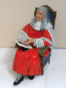 Lot 367 - Vintage Royal Doulton The Judge Character Figure HN 2443 designed by M