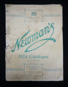 Lot 371 - SC 1924 Newmans Catalogue - Elizabeth St Melbourne with illustrations