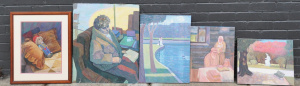 Lot 30 - Joseph Edelman (1931- ) 5 x Framed & Unframed Oil Paintings - vario