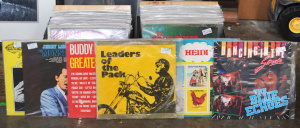 Lot 50 - 2 x Boxes of Mixed Vinyl LP Records incl Buddy Holly , Leaders of The P