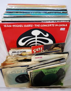 Lot 88 - Box Lot Mixed Vintage Vinyl Records - incl LPs & 45 RPM Singles