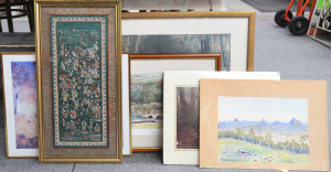 Lot 130 - Group lot of Framed - unframed Pictures & Prints inc Glass House M
