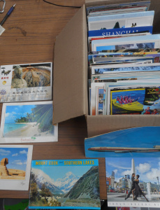 Lot 143 - Box International Postcards, incl China, Egypt, New Zealand, Argentina
