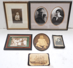 Lot 156 - Group lot - Vintage Mounted & Framed Photographs - 19th C Albumen