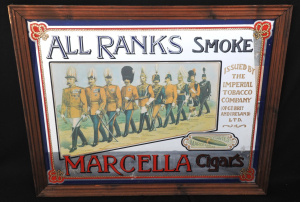 Lot 228 - Vintage Marcella Cigars Advertising Mirror - approx 66cm x 53cm