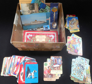 Lot 235 - Box lot Travel ephemera, incl postcards, souvenir spoon from Wagga, ph