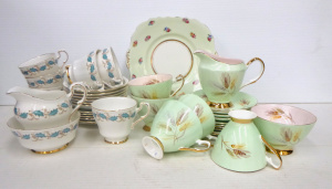 Lot 250 - Group lot of Vintage English China inc, Paragon Affection pattern tea