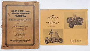 Lot 270 - 2 x Harley Davidson Military Motorcycle books - original 1942 Operatio