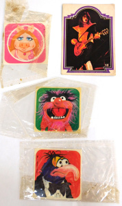 Lot 297 - Group lot unopened cereal toy stickers of Muppet Characters, plus KISS
